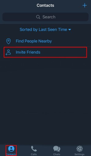 Agregar amigos en Telegram