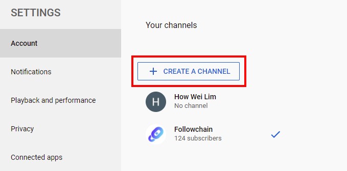 Cómo hacer un segundo canal de YouTube con el mismo correo electrónico