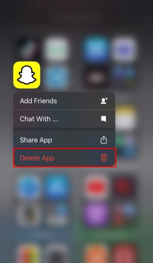 Eliminar Snapchat