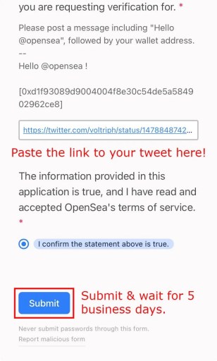 Cómo obtener una marca azul en OpenSea