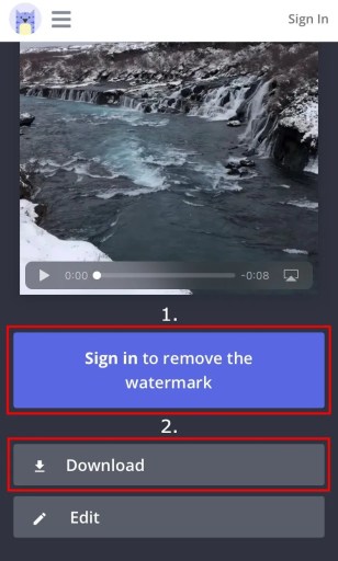 Recortar video de TikTok sin marca de agua