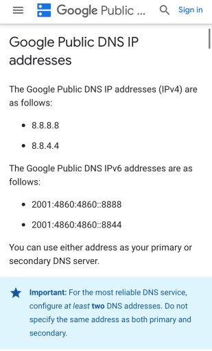 DNS de Google