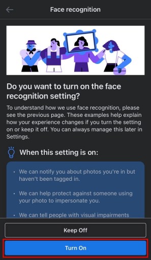 Activa el reconocimiento facial en Facebook