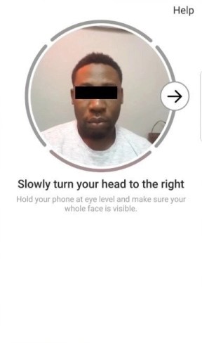 Error de verificación de selfie de video de Instagram