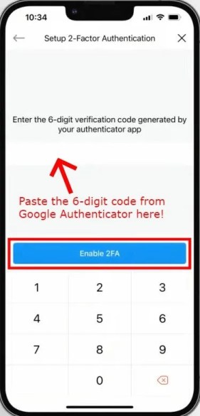 Configurar Google Authenticator en Crypto.com
