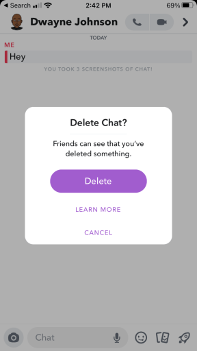 Cómo eliminar mensajes en Snapchat que la otra persona guardó