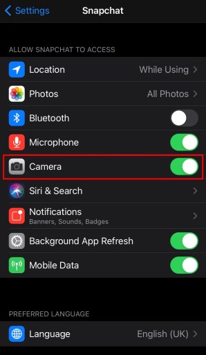 Cómo permitir que Snapchat acceda a tu cámara
