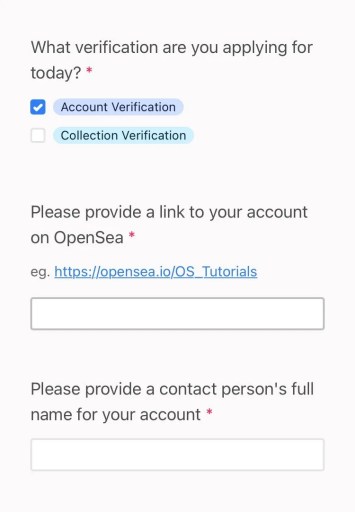 Cómo ser verificado en OpenSea
