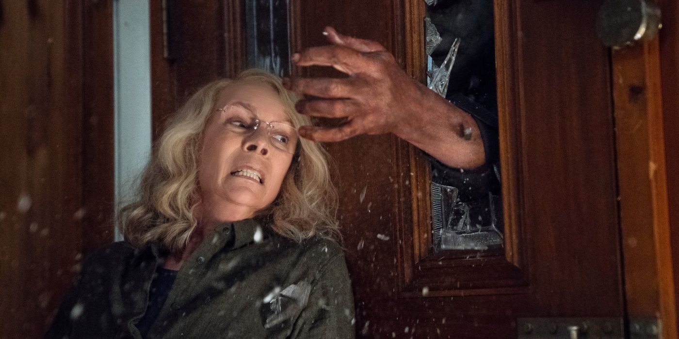 Jamie Lee Curtis como Laurie Strode en Halloween de 2018. 
