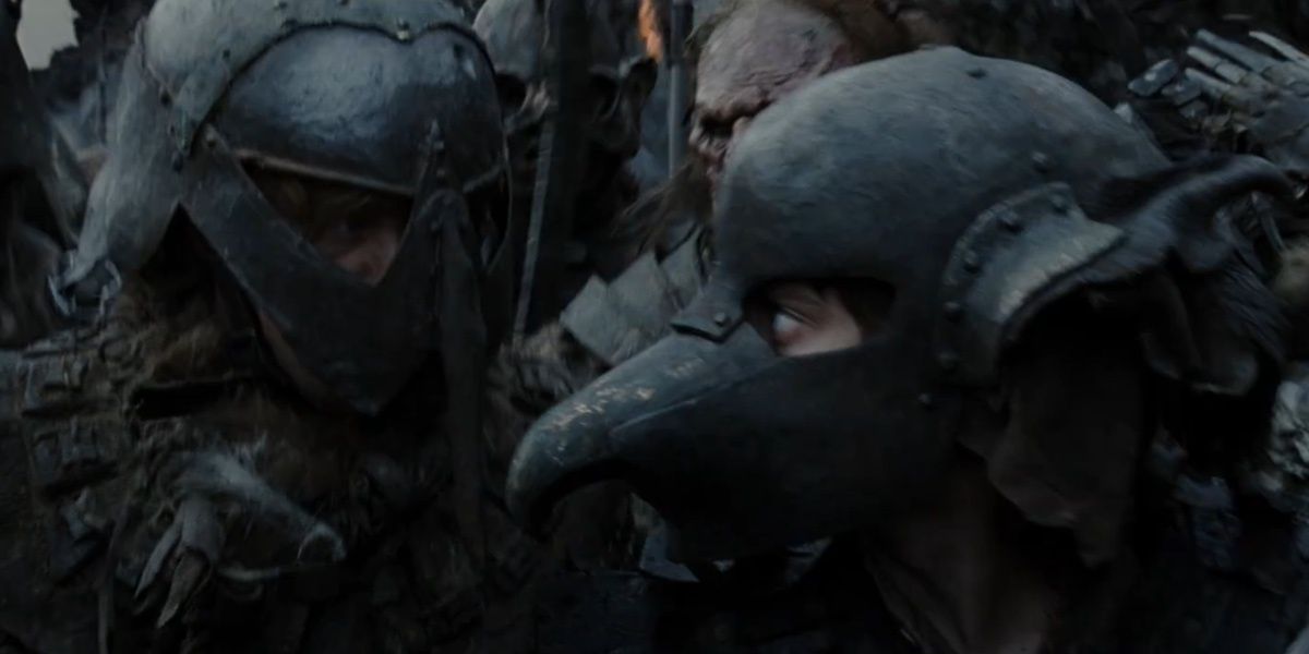Frodo y Sam como orcos en El señor de los anillos