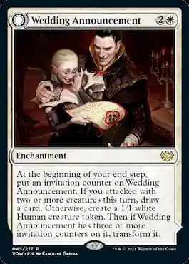 Anuncio de boda, una tarjeta de Magic: The Gathering.