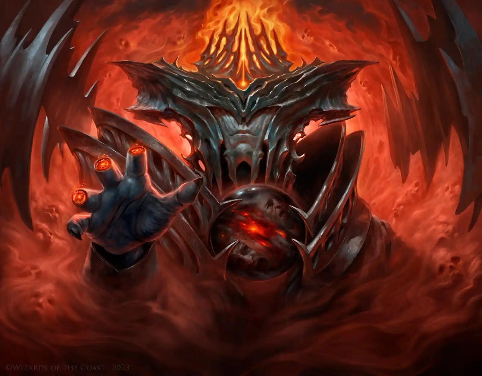 Imagen de Sauron, el Ojo sin párpados de Yigit Koroglu en el set MTG El Señor de los Anillos