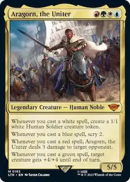 Aragorn, la carta Uniter de MTG.