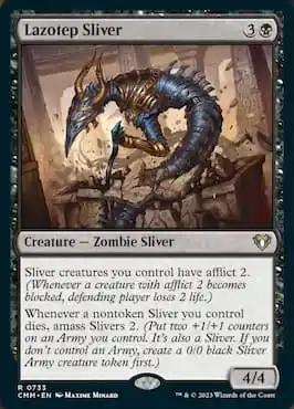 Imagen de Sliver zombie a través de Lazotep Sliver en MTG Commander Masters Sliver Swarm Precon deck