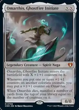 Imagen del espíritu Naga a través de Omarthis, comandante iniciado Ghostfire Matsters Eldrazi Precon