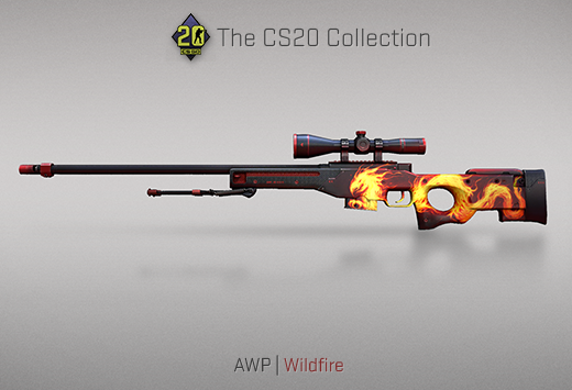 AWP Wildfire de la Colección CS20 en CSGO.