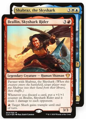 Brallin, Skyshark Rider y Shabraz, el Skyshark