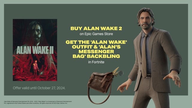 Imagen promocional de Alan Wake x Fortnite.