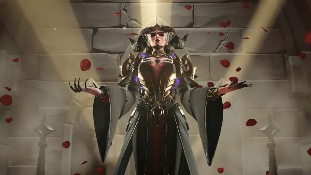 La piel de Lilith de Moira en el evento cruzado de OW2 Diablo 4.