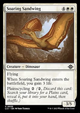 Soaring Sandwing es una criatura común de Last Caverns of Ixalan.