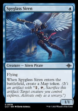 Spyglass Siren es una carta pirata común de Lost Caverns of Ixalan.