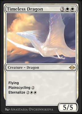 Dragón blanco volando por el cielo