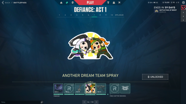 El spray Otro Dream Team en VALORANT.