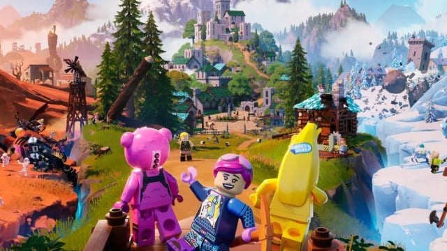 El mundo de Fortnite se convirtió en LEGO con personajes populares al frente y al centro.