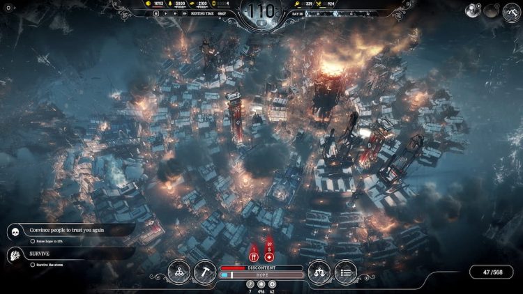 Facons de rechauffer votre maison avec Frostpunk