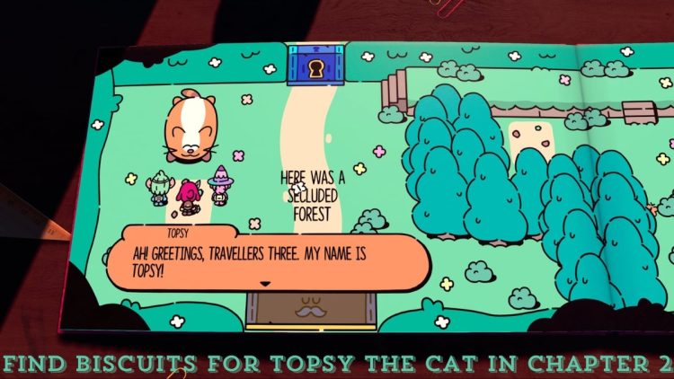 Plucky Squire Chapitre 2 Localisez les biscuits de Topsy
