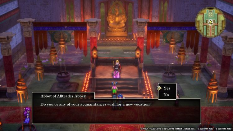 Comment changer de classe dans Dragon Quest III HD 2D
