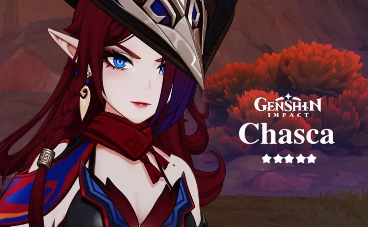 Genshin Impact Chasca Meilleure construction armes artefacts et compositions.webp