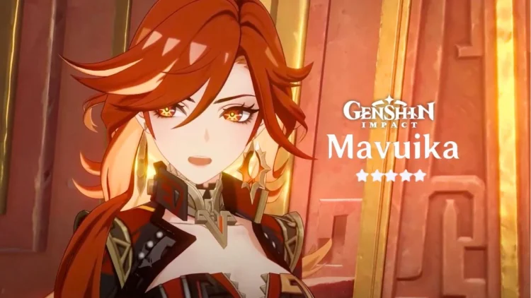 Genshin Impact Mavuika Meilleure construction armes artefacts et compositions.webp