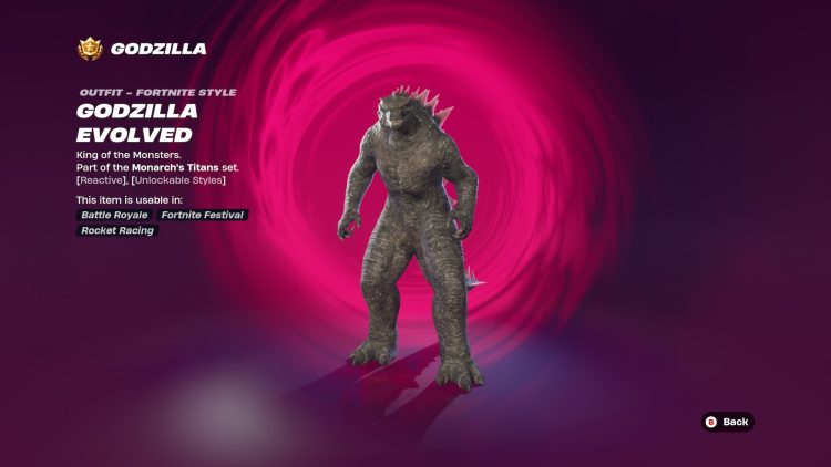 Comment debloquer le skin Godzilla dans Fortnite toutes les