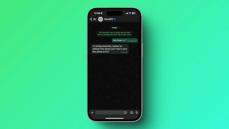 ChatGPT pour WhatsApp vient de recevoir une mise a niveau.webp