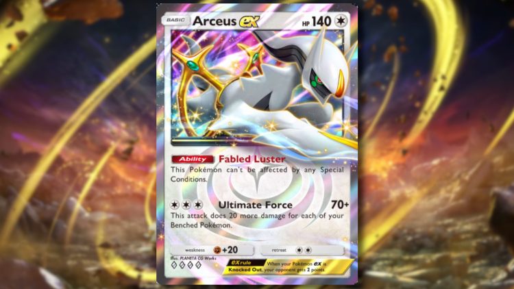 Meilleurs decks Arceus Ex en PTCG