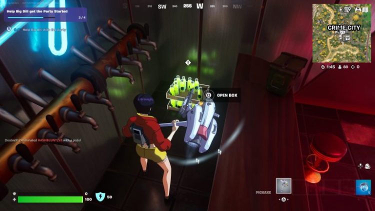 Comment aider Big Dill avec la fete a Fortnite Chapitre