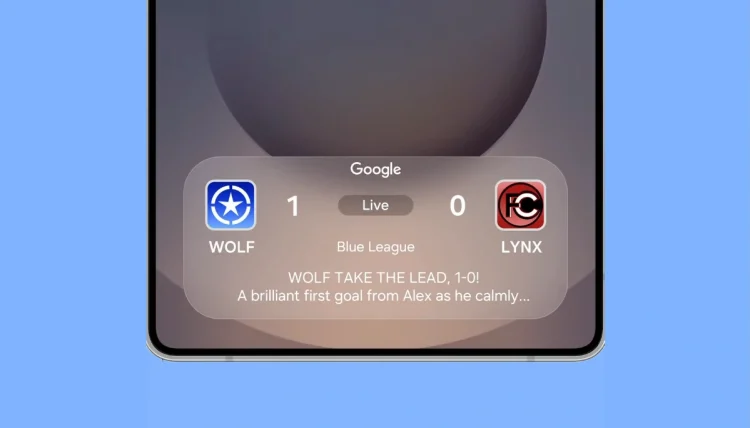 Avec une UI 7 vous pouvez voir des scores sportifs.webp