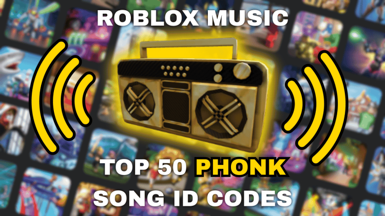Top 50 codes didentification de la chanson Phonk pour Roblox